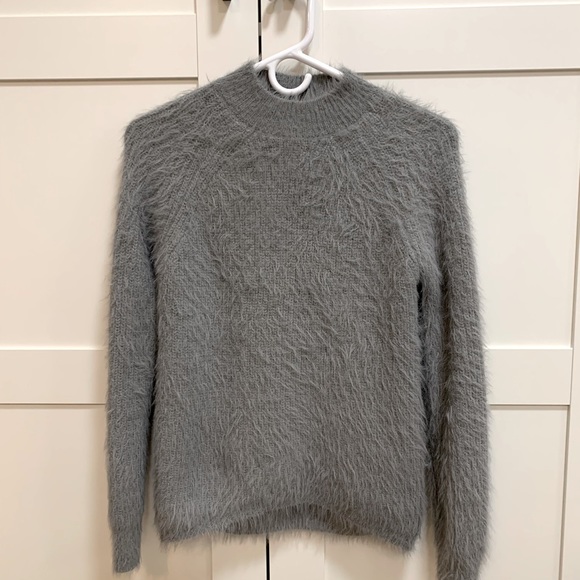 & Other Stories Sweaters - Mohair gray mock neck sweater
